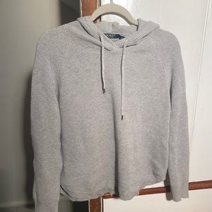 Ralph Lauren gray Sweatshirt sweater with hood.